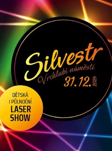 Silvestr, laser show ve Vrchlabí 