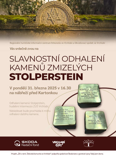 Slavnostní odhalení kamenů zmizelých Stolperstein